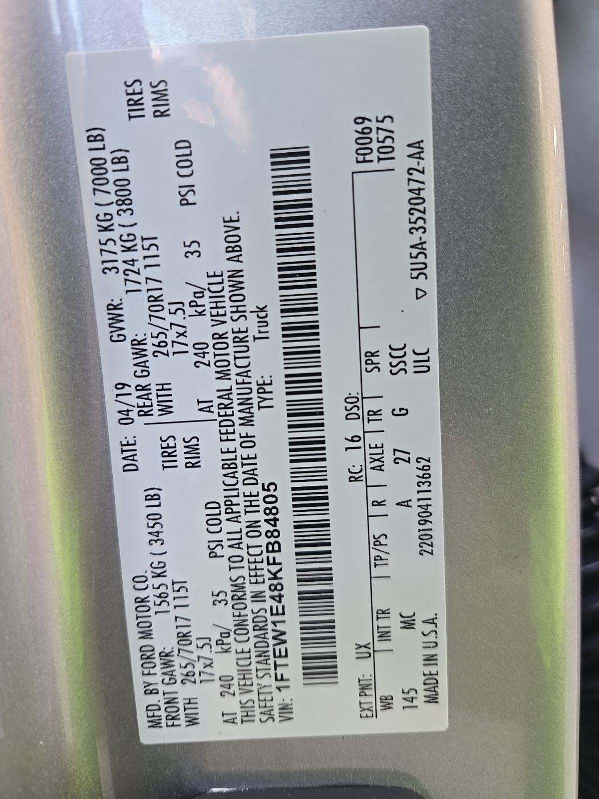 2019 Ford F-150 XLT AWD