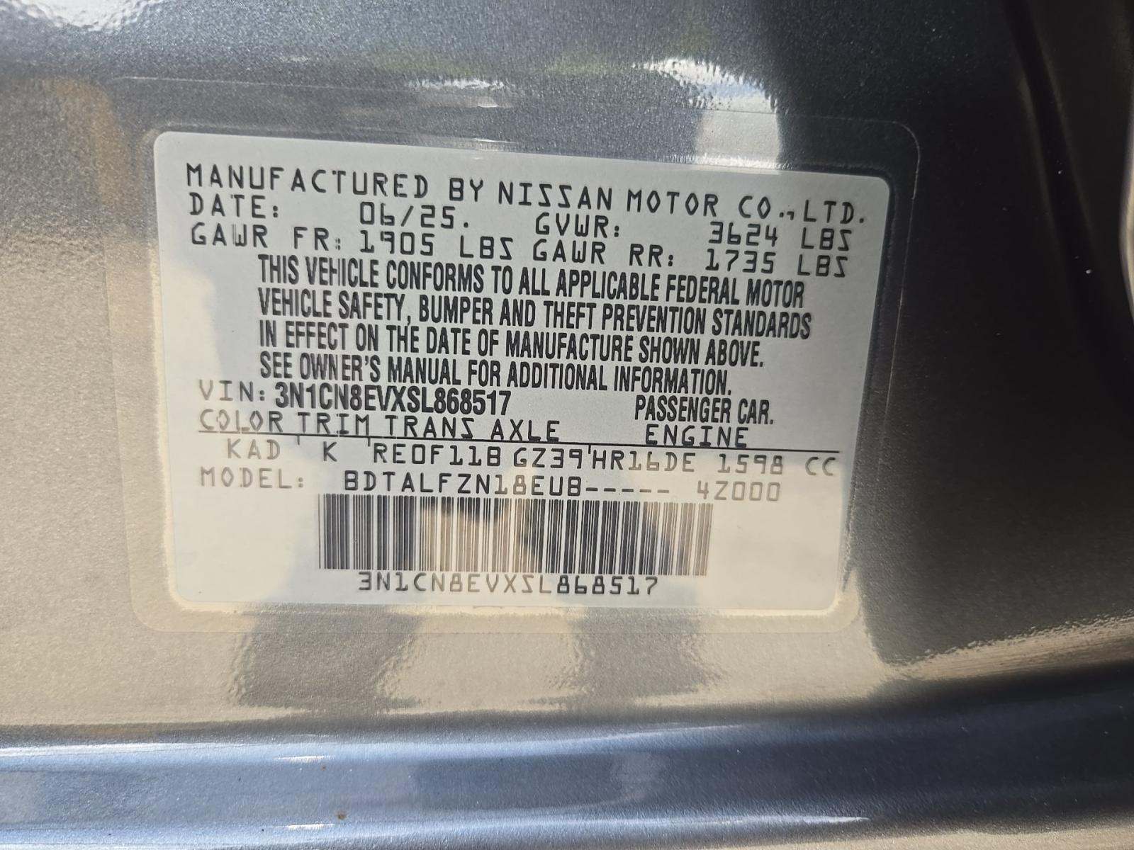 NISSAN VERSA - 1