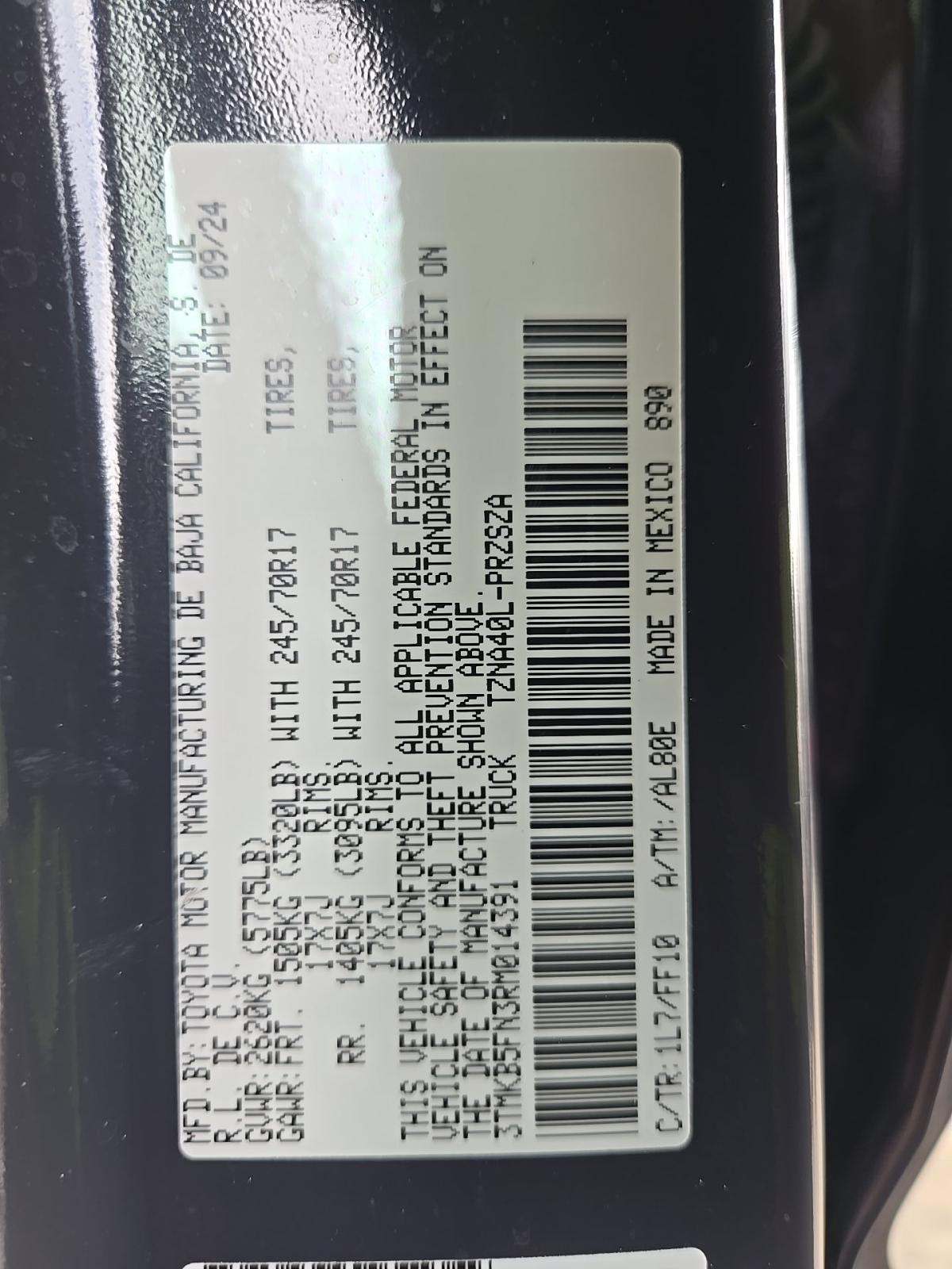 2024 Toyota Tacoma SR5 RWD