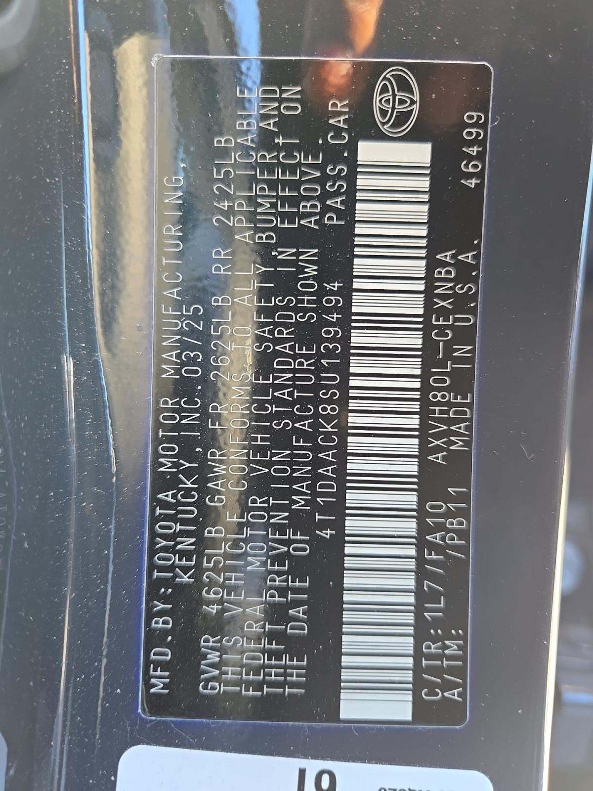 2025 Toyota Camry LE FWD