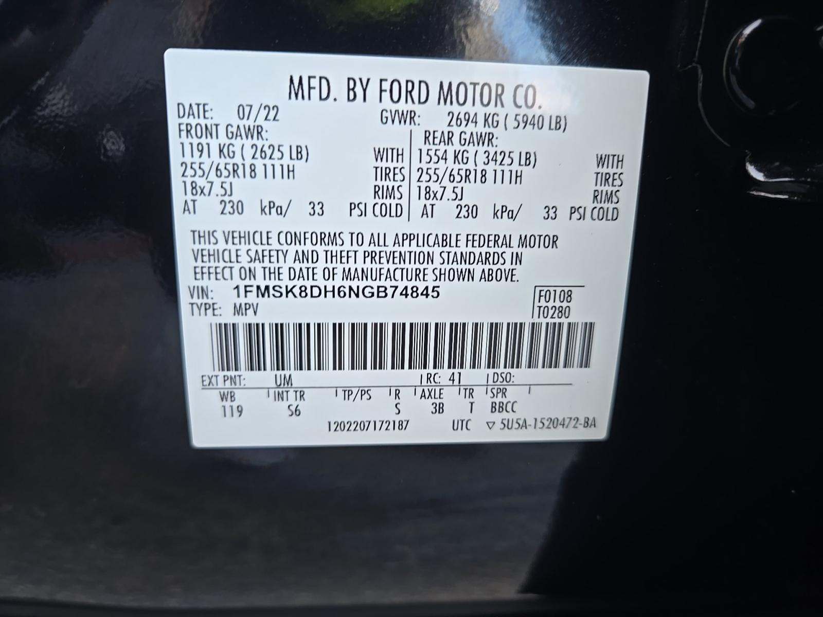 2022 Ford Explorer XLT AWD