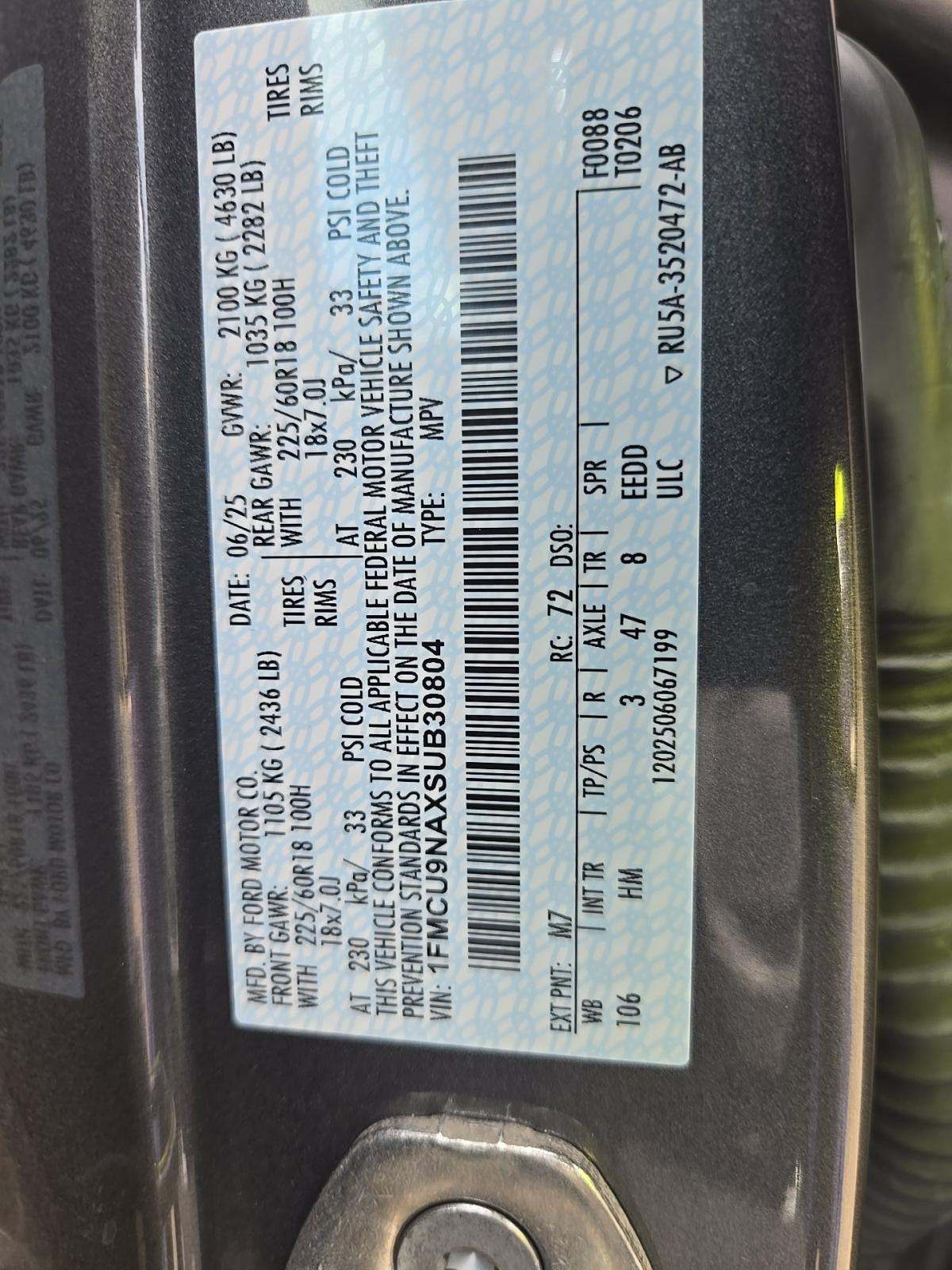 2025 Ford Escape ST-Line Select AWD