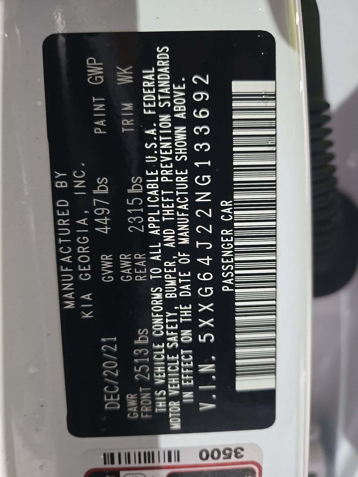 2022 Kia K5 GT-Line AWD