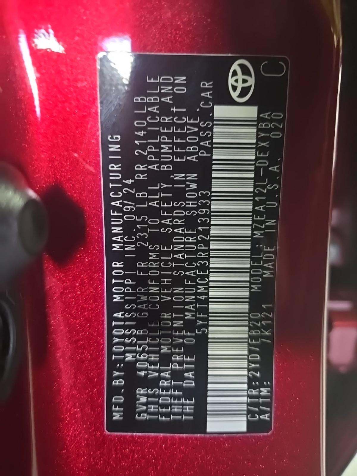 2024 Toyota Corolla XSE FWD