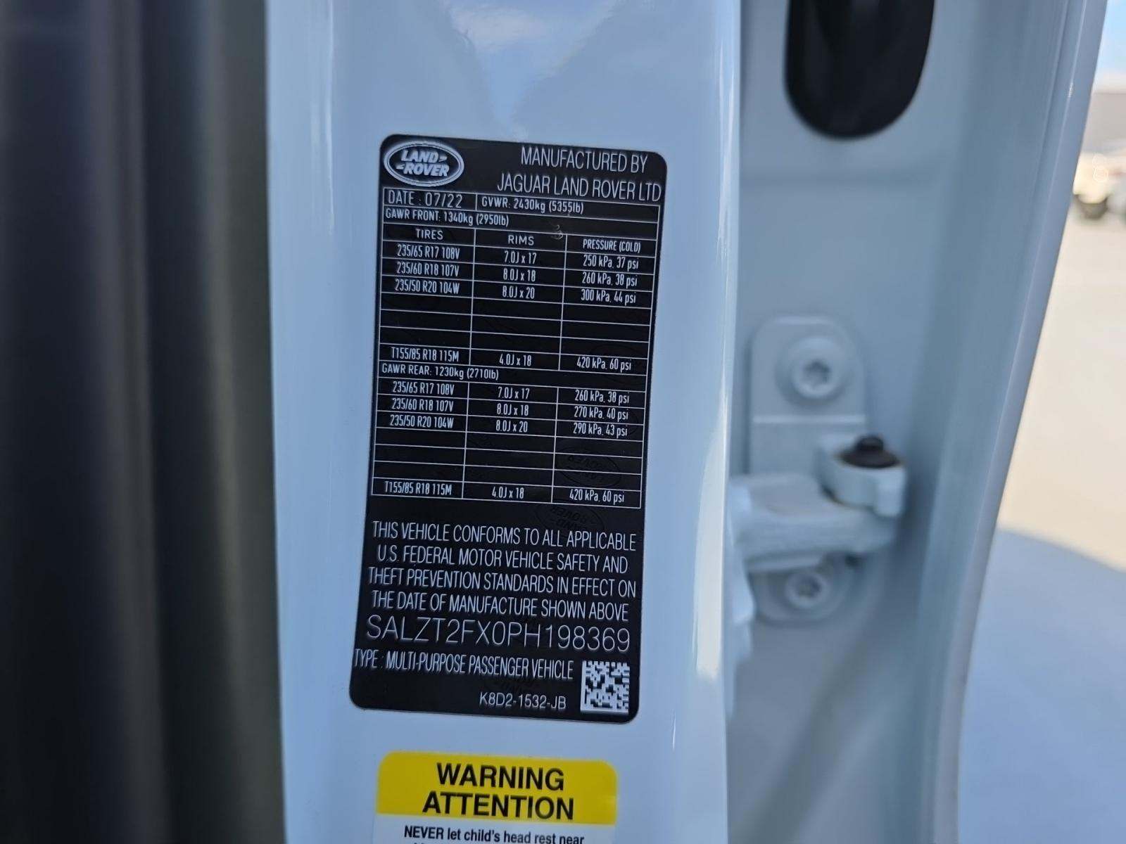 2023 Land Rover Range Rover Evoque R-Dynamic S AWD