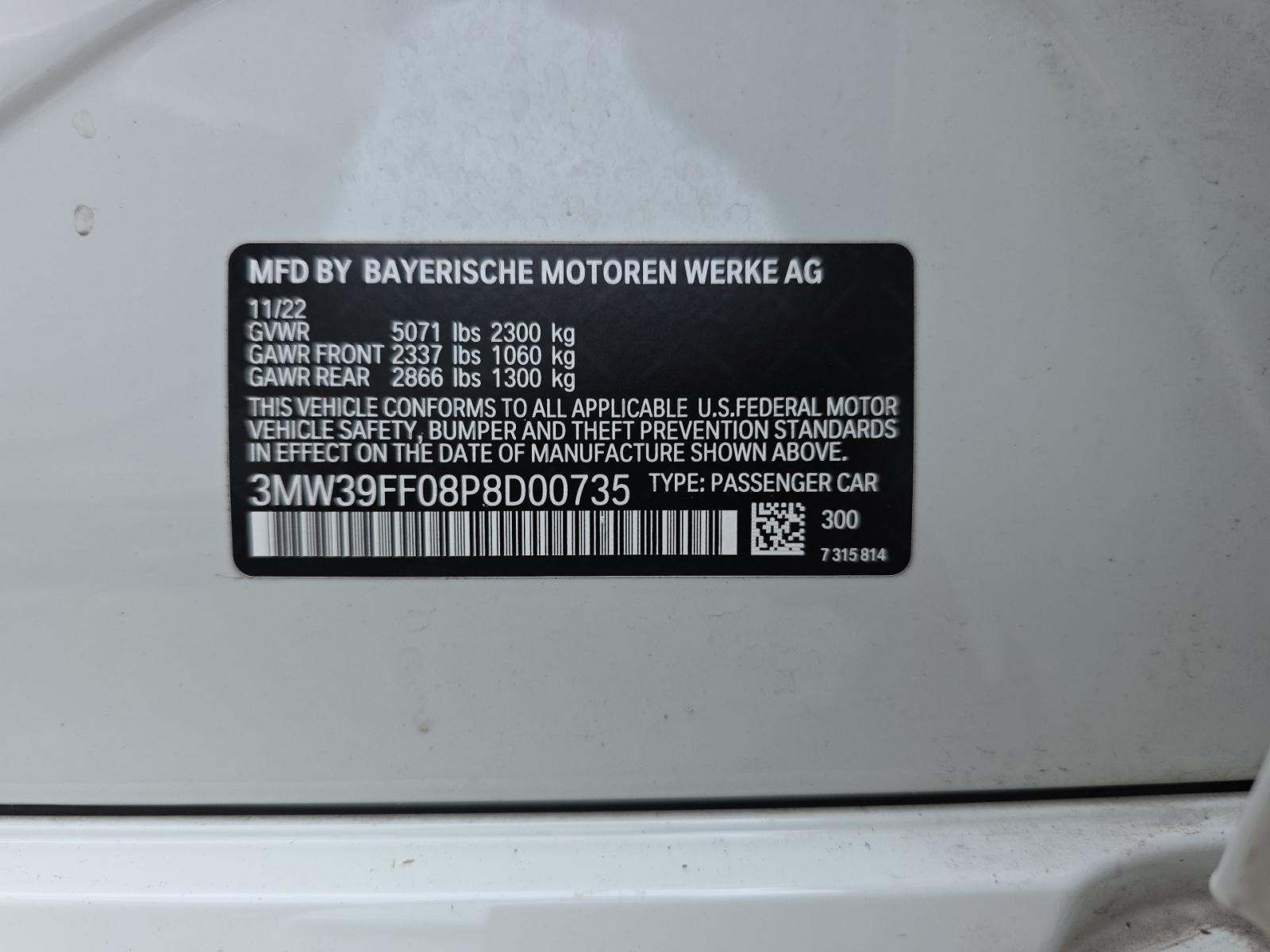 2023 BMW 3 Series 330e RWD