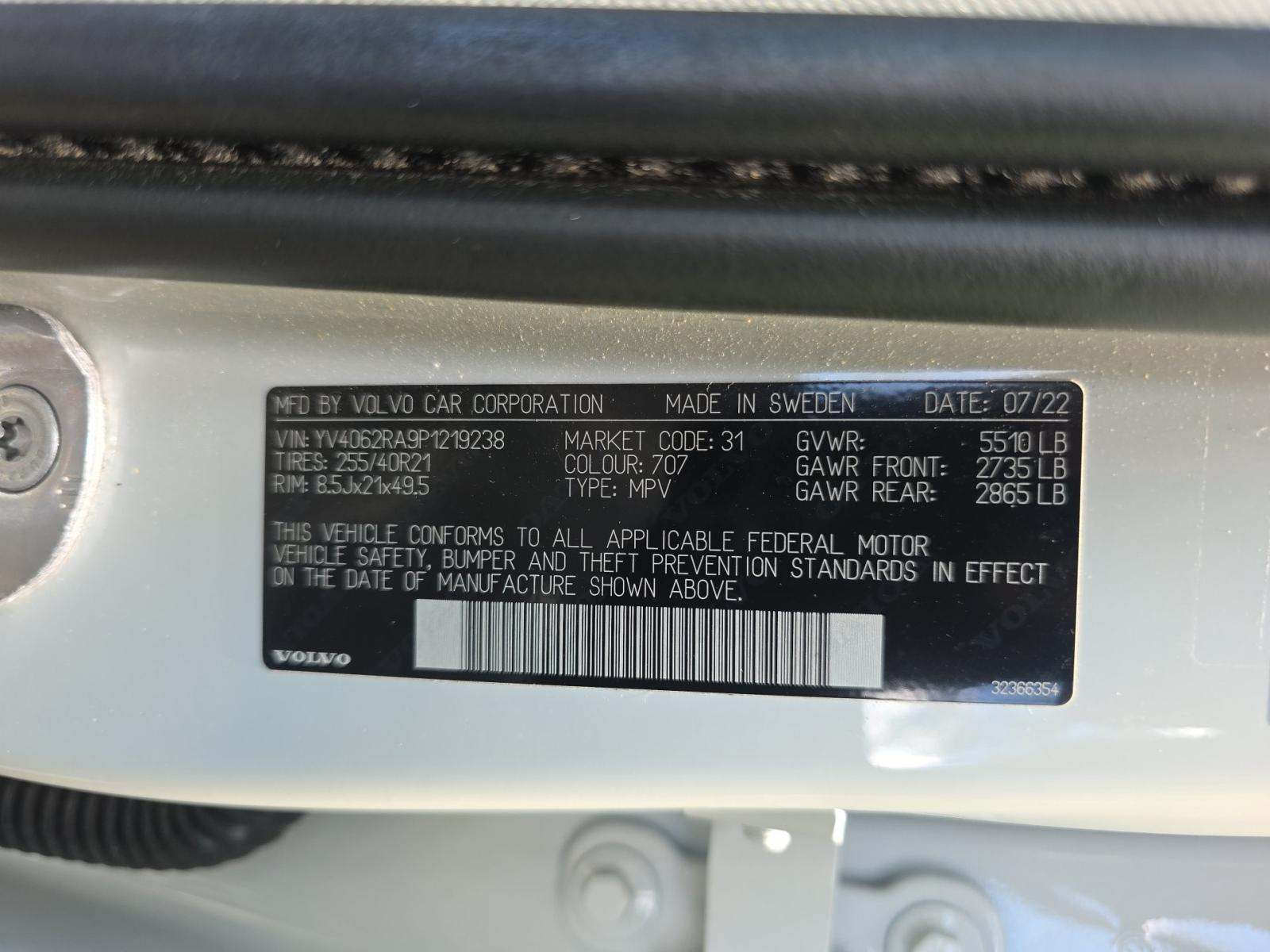 2023 Volvo XC60 B6 Ultimate AWD