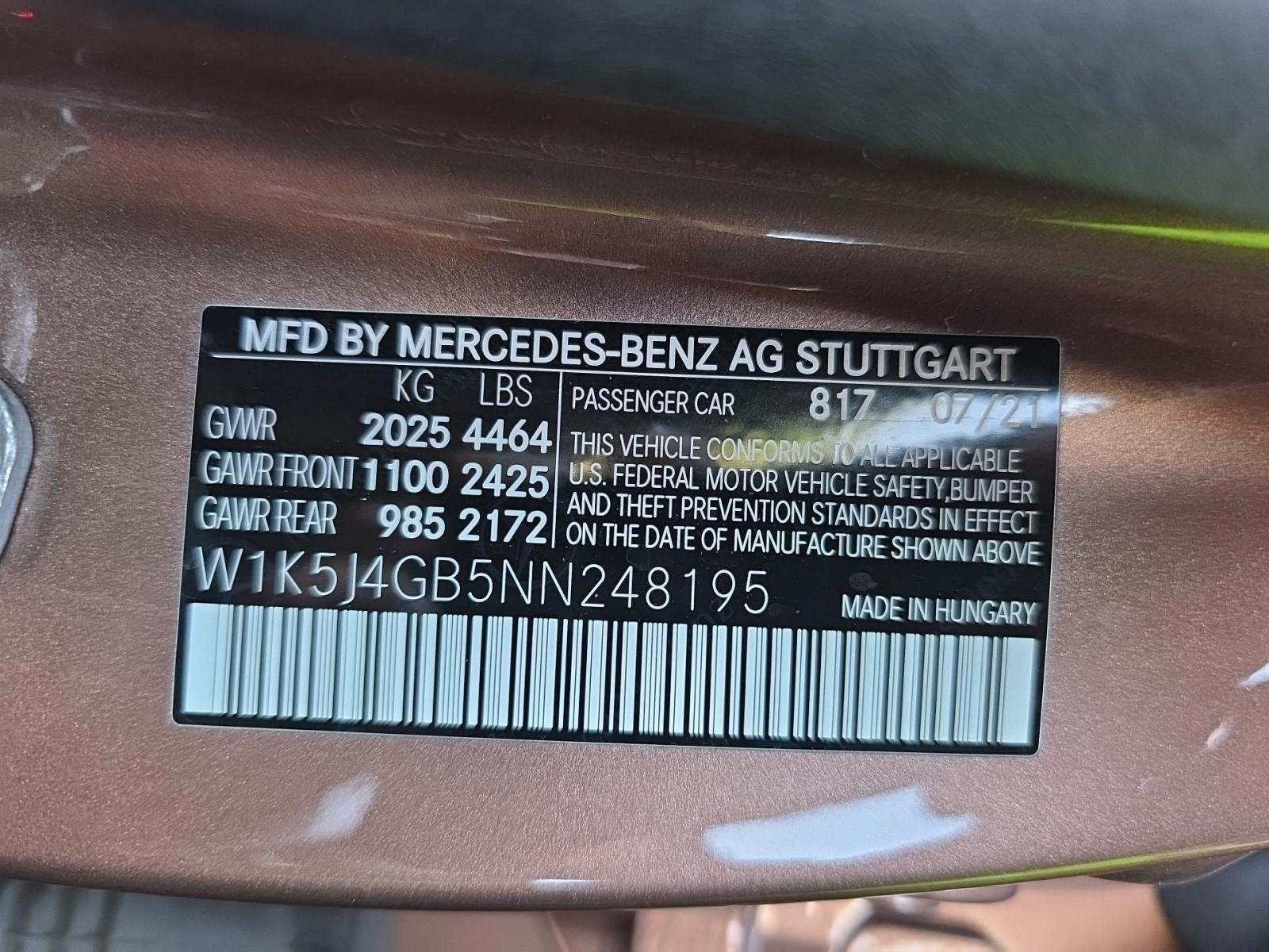 2022 Mercedes-Benz CLA CLA 250 FWD