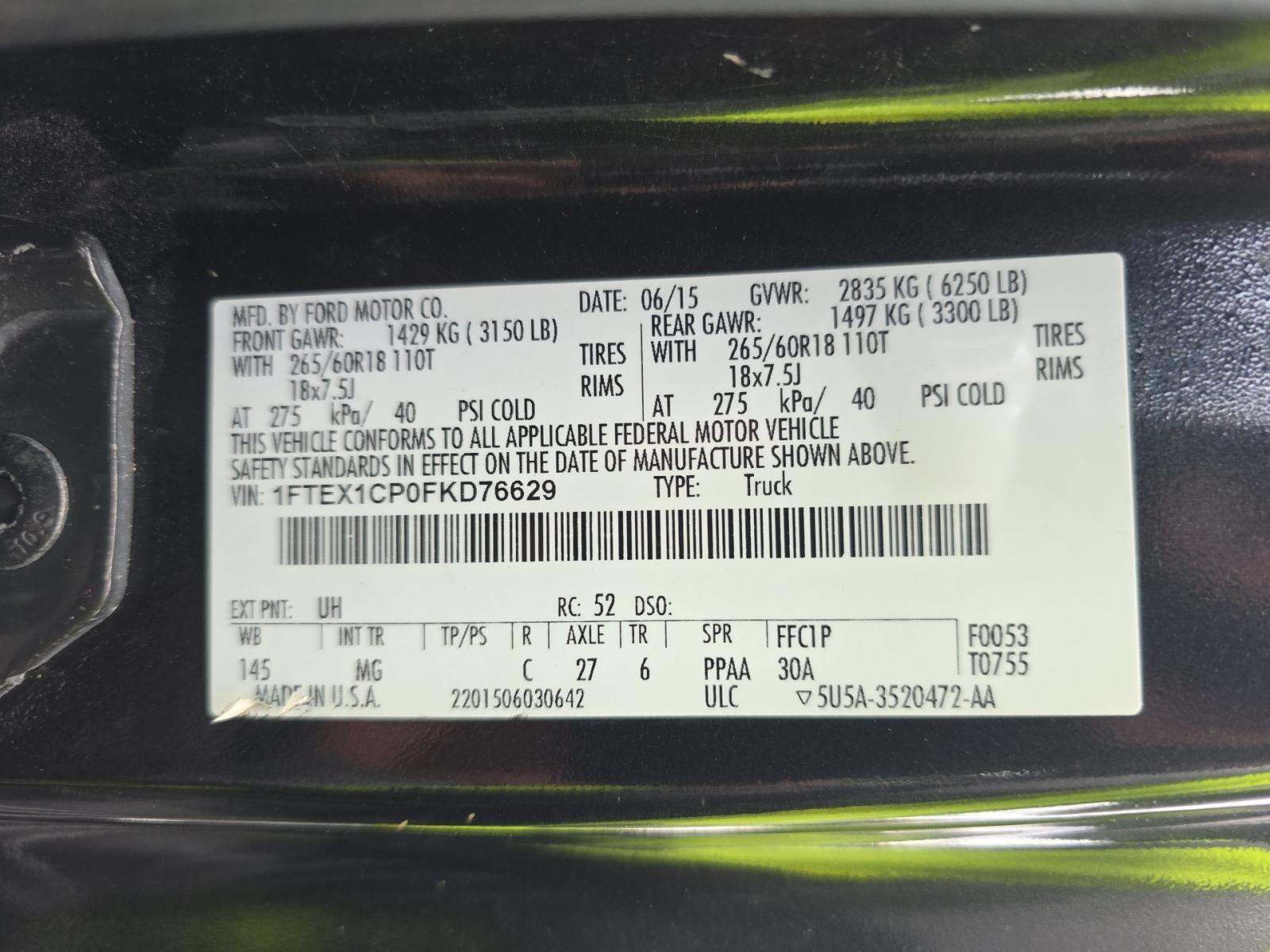 2015 Ford F-150 XLT RWD