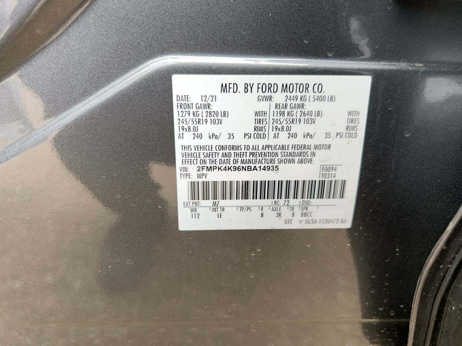 2022 Ford Edge Titanium AWD