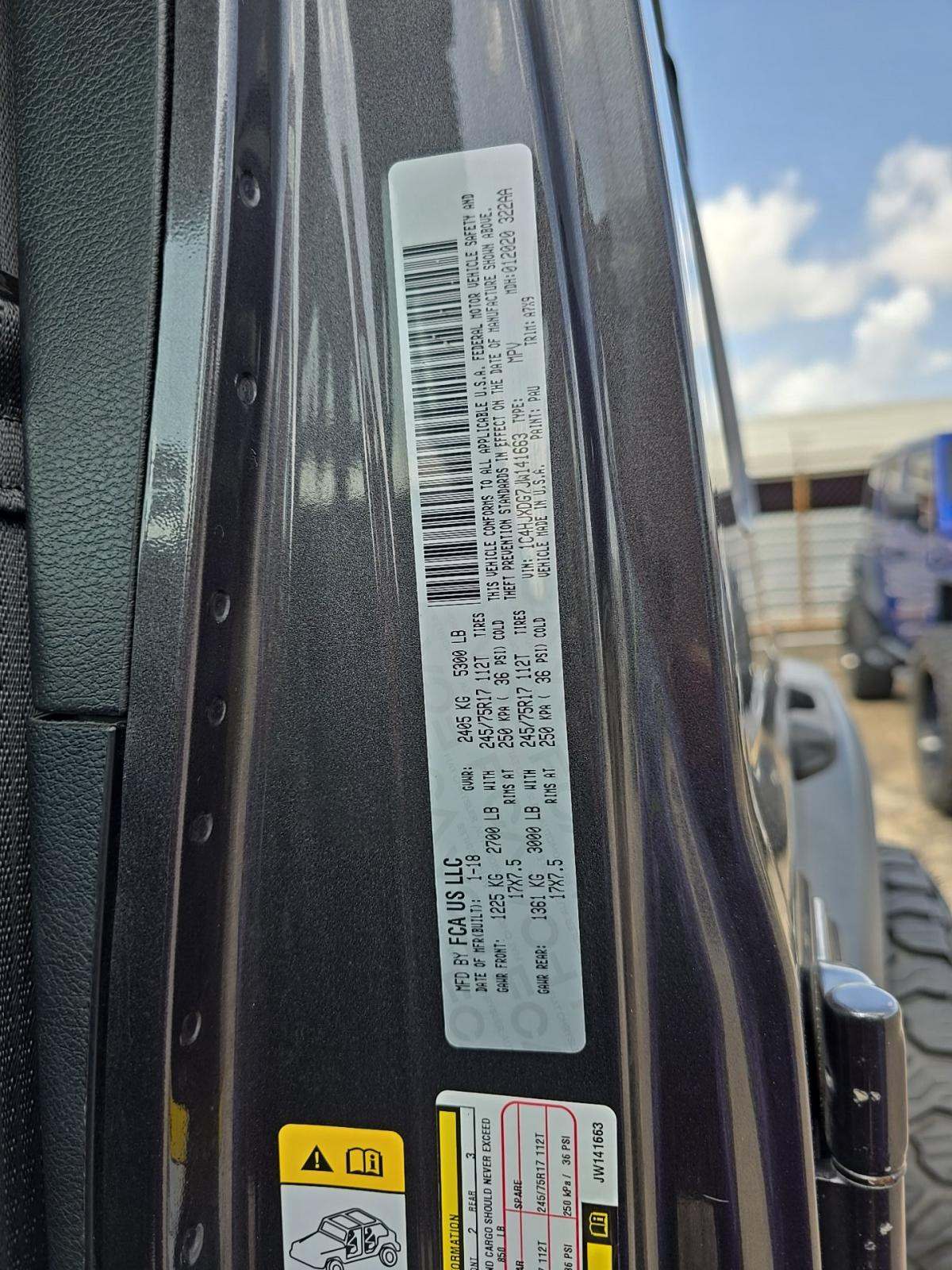 2018 Jeep Wrangler Unlimited Sport S AWD