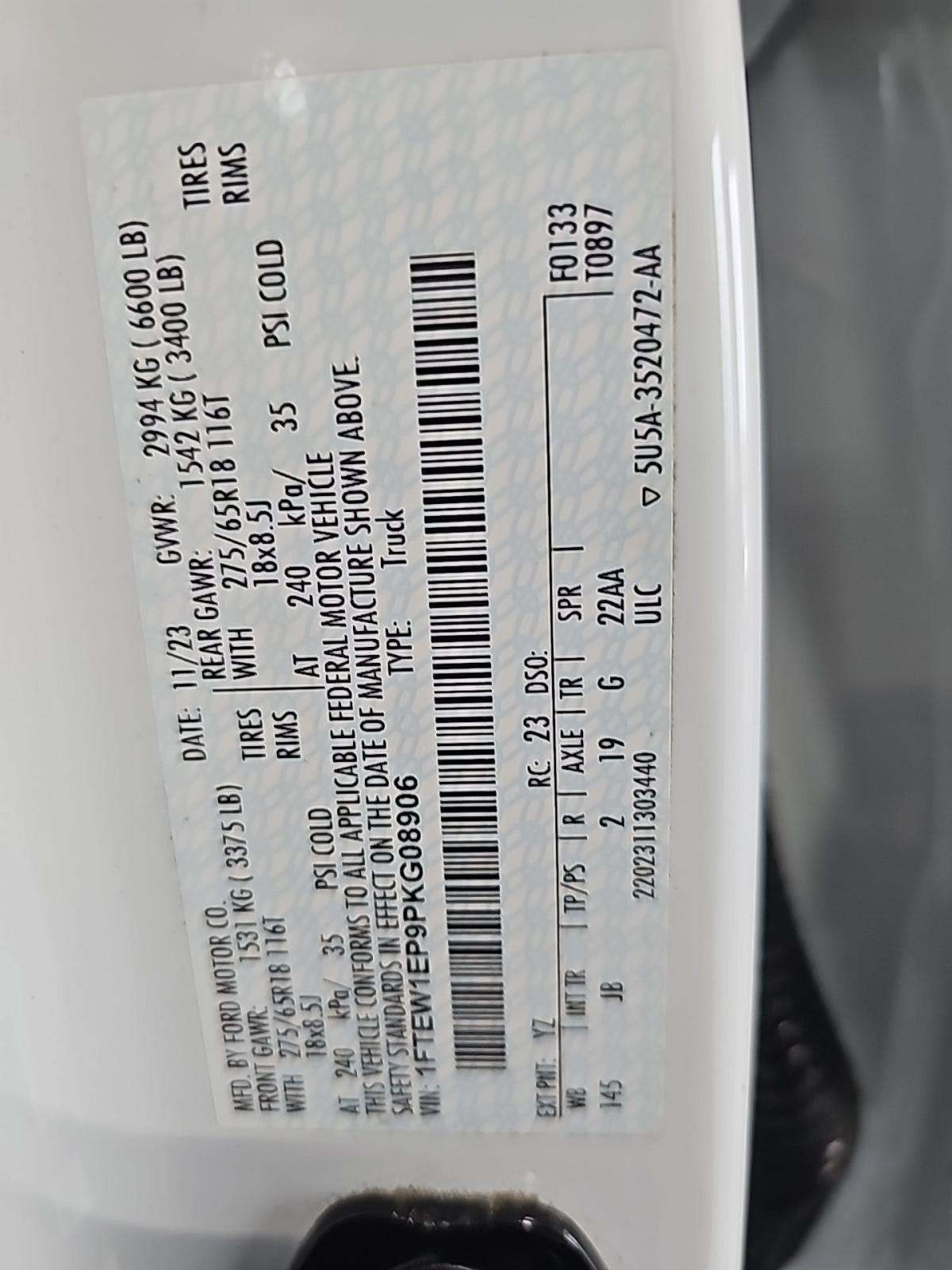 2023 Ford F-150 XL AWD