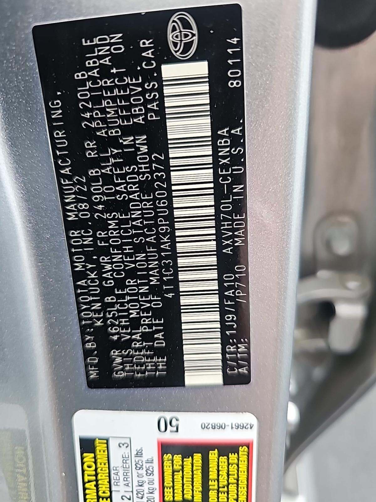 2023 Toyota Camry Hybrid LE FWD