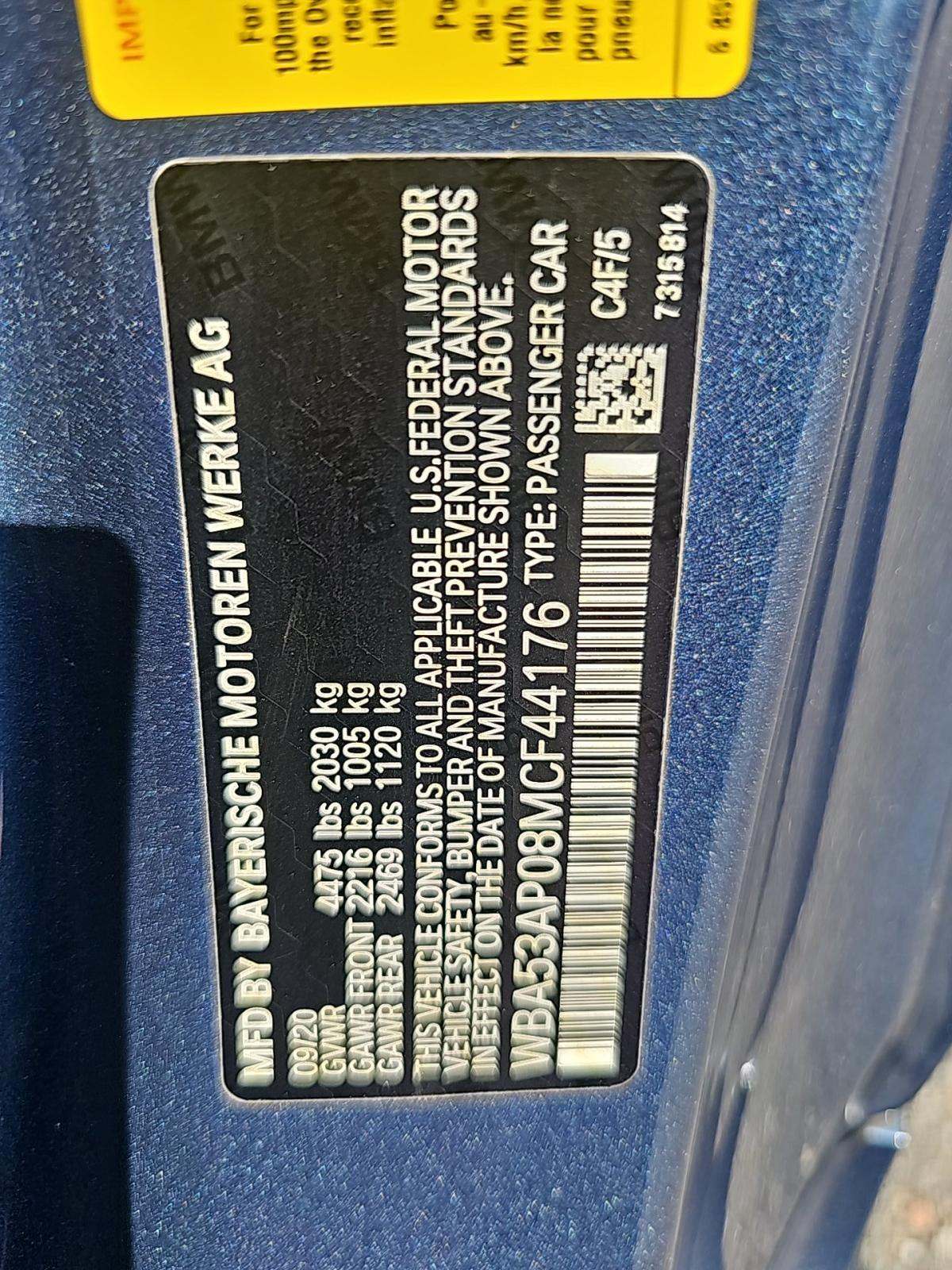 2021 BMW 4 Series 430i RWD