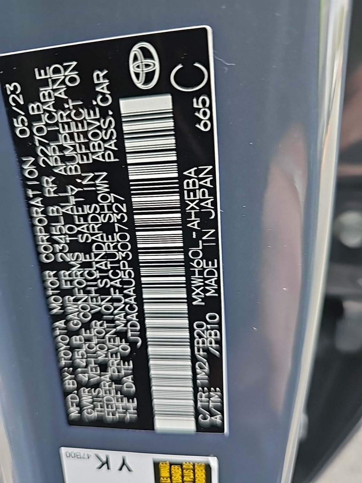 2023 Toyota Prius LE FWD