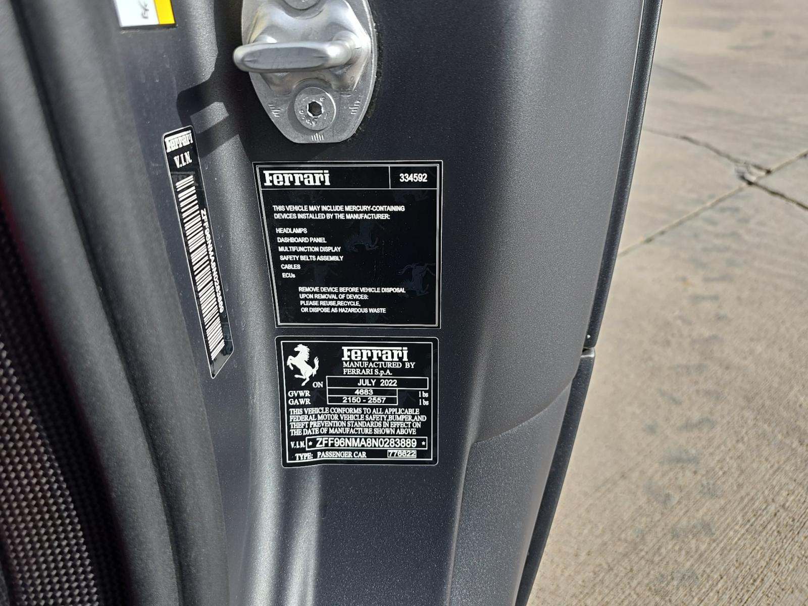 2022 Ferrari SF90 Spider Base AWD