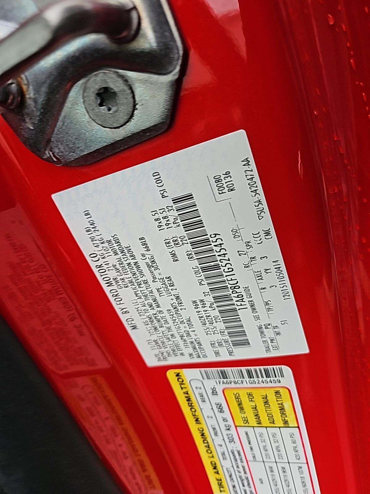 2016 Ford Mustang GT Premium RWD