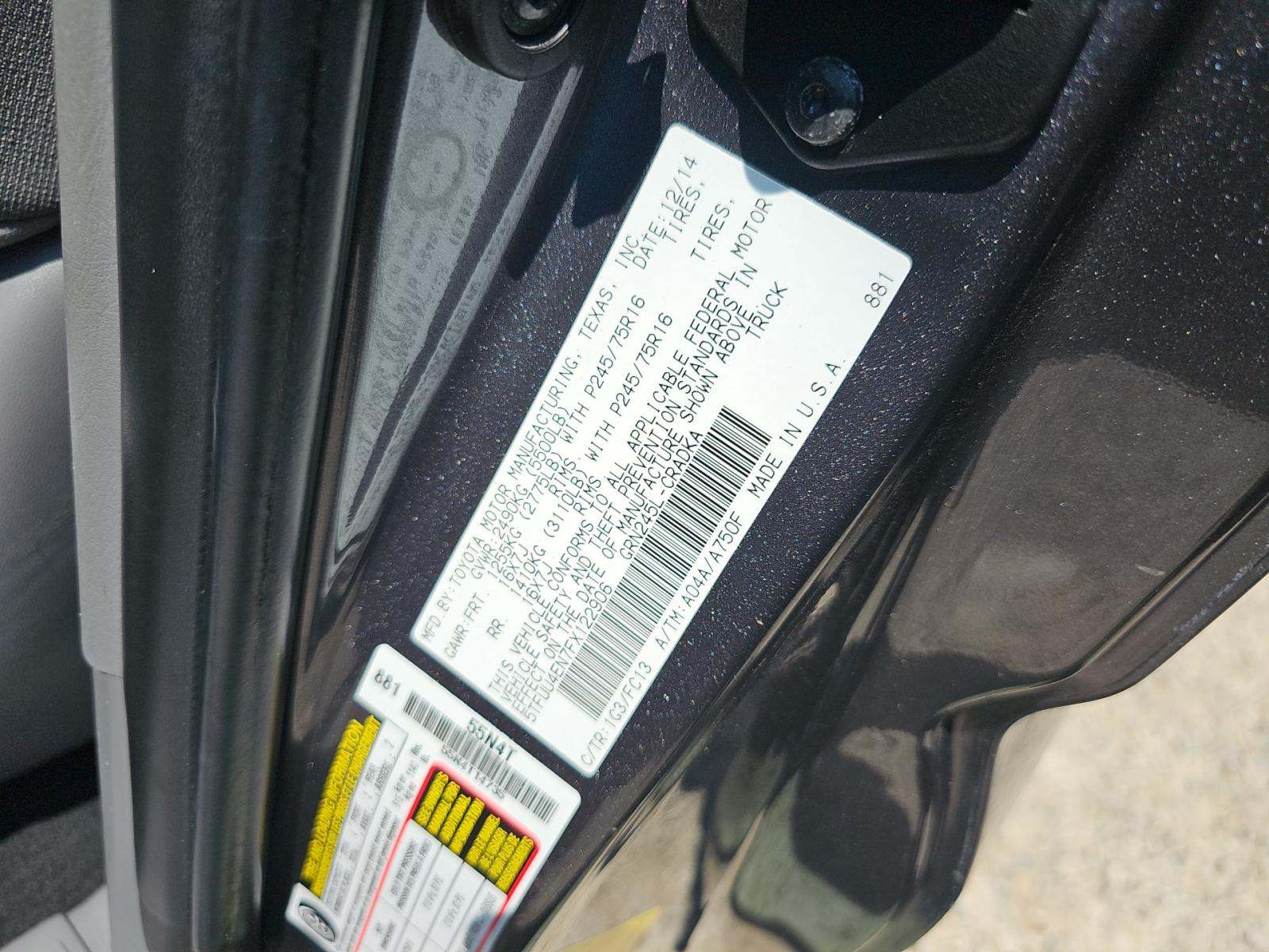 2015 Toyota Tacoma Base AWD