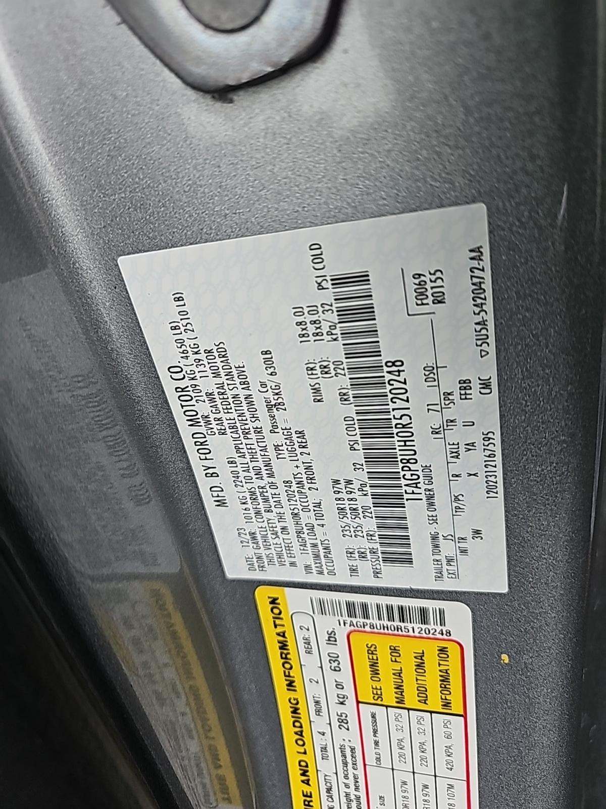 2024 Ford Mustang EcoBoost Premium RWD