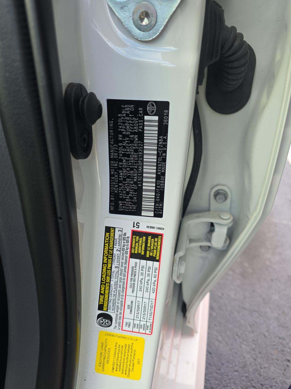 2023 Toyota Camry LE FWD