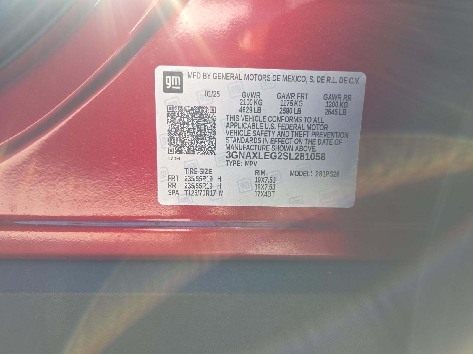 2025 Chevrolet Equinox RS FWD