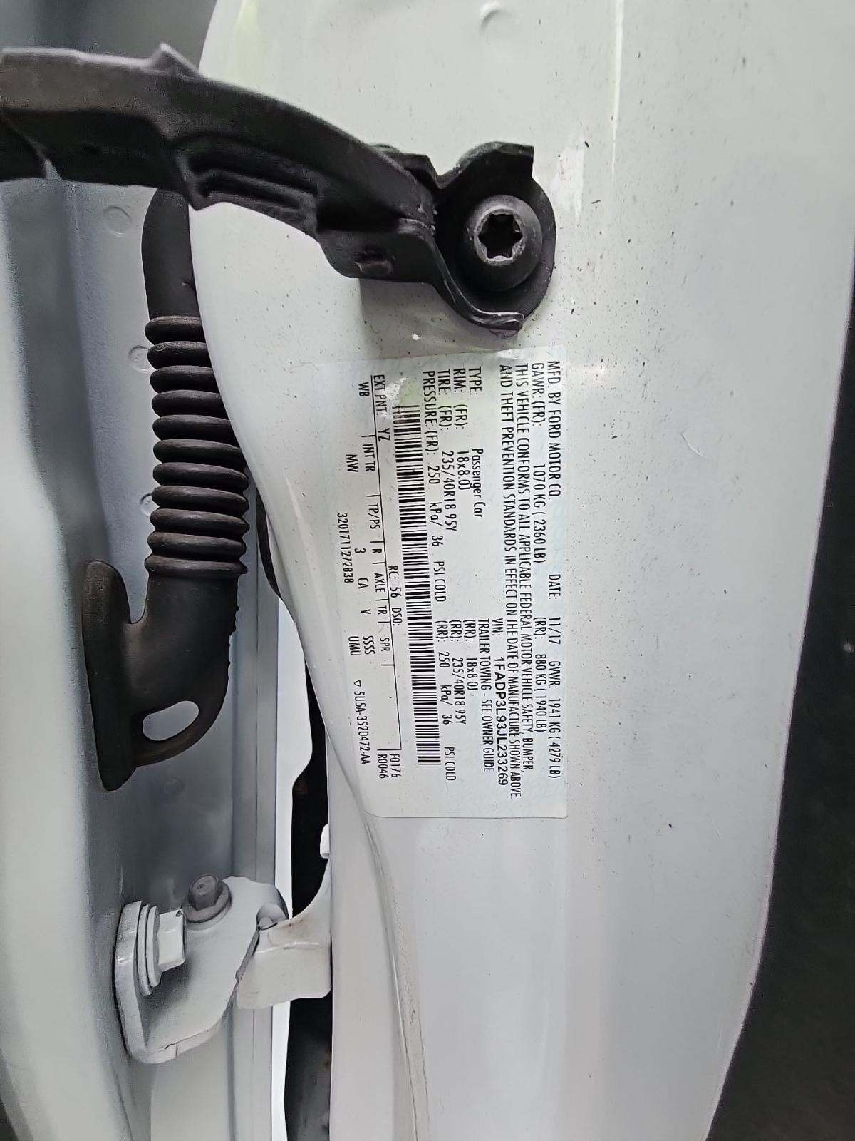 2018 Ford Focus ST FWD