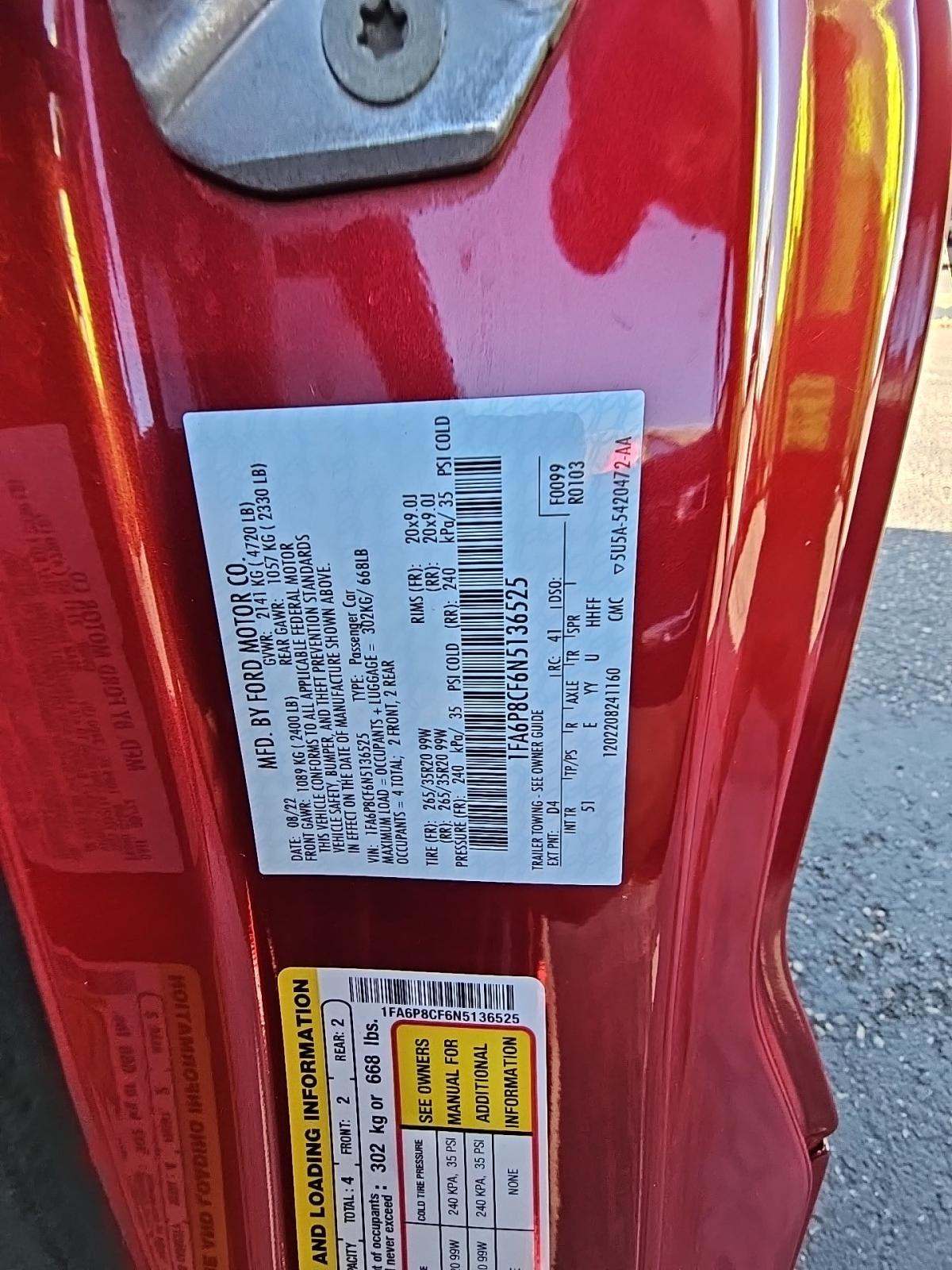 2022 Ford Mustang GT Premium RWD