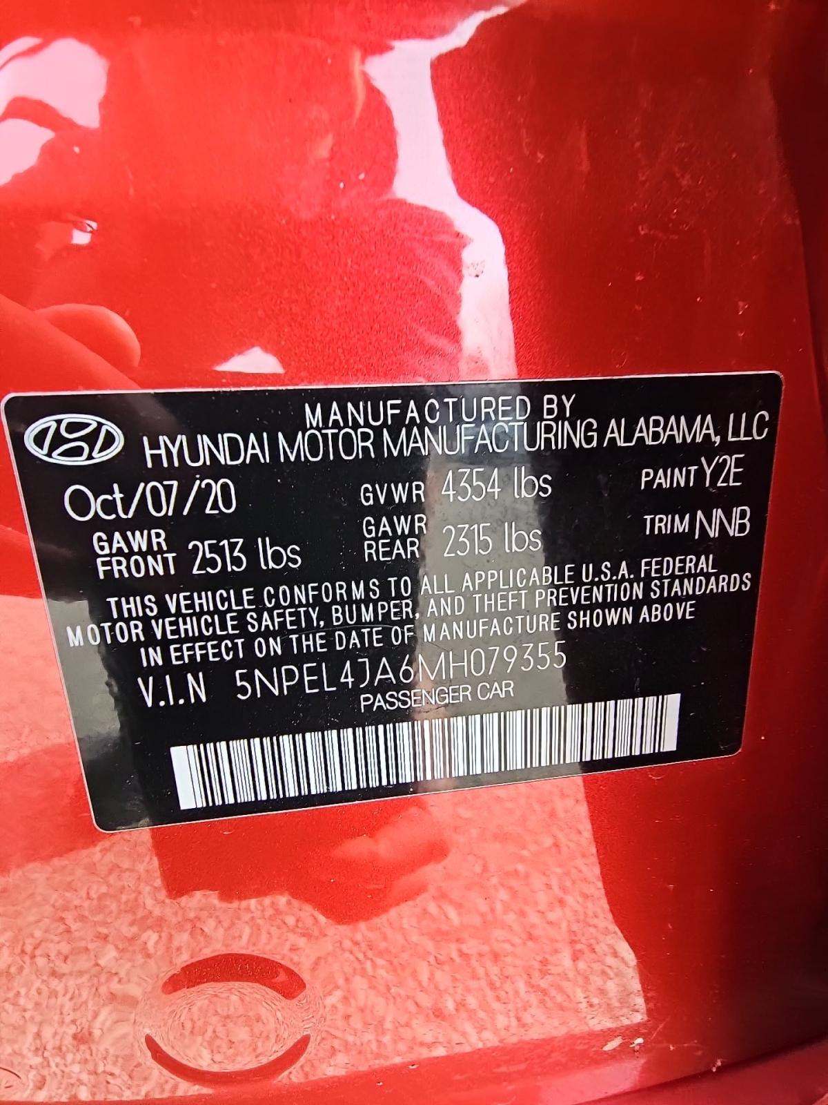 2021 Hyundai Sonata SEL FWD