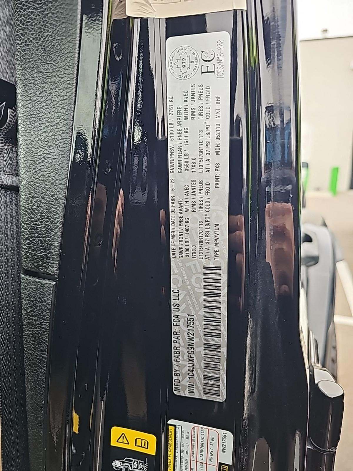 2022 Jeep Wrangler Unlimited Rubicon AWD