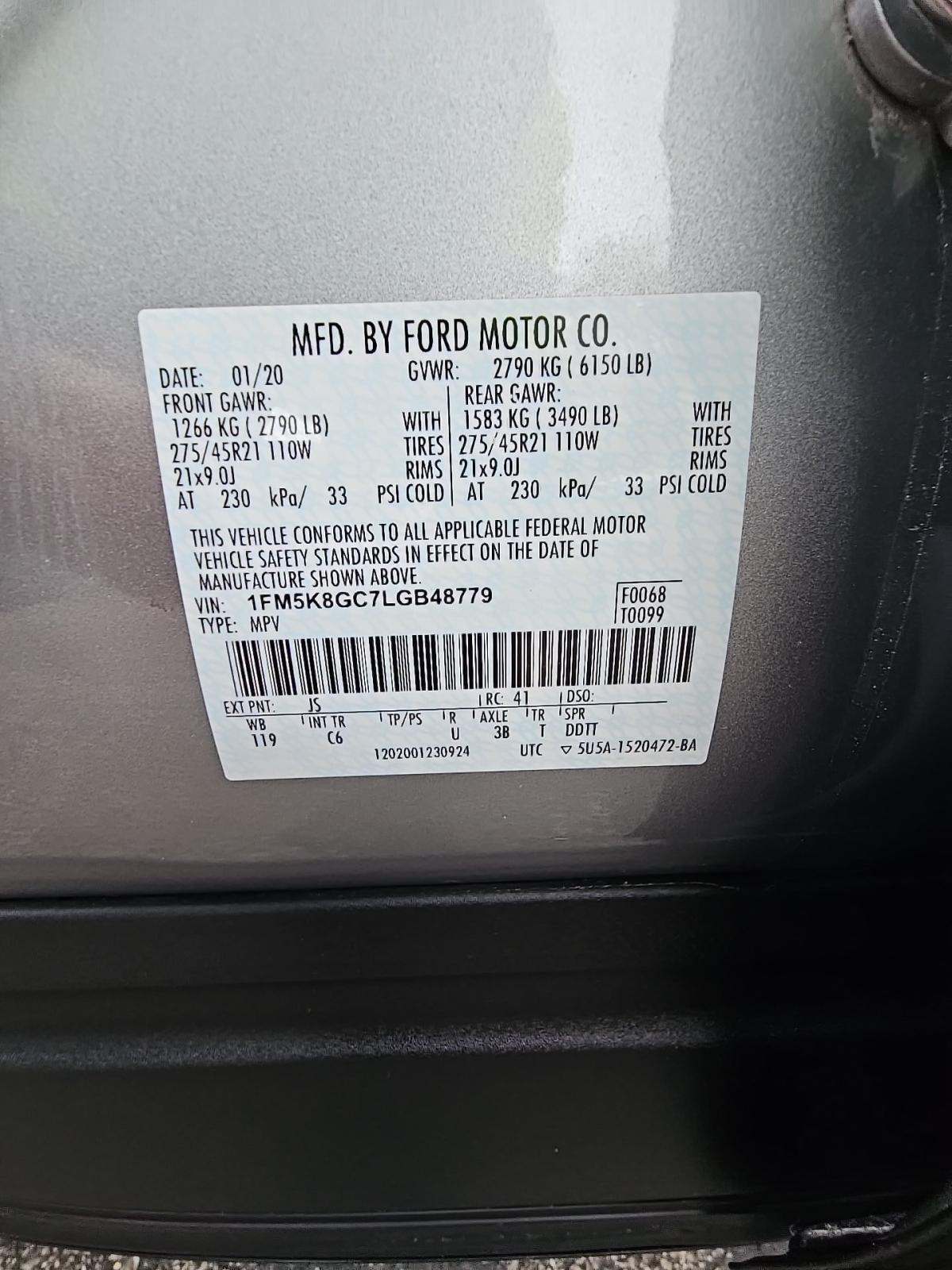 2020 Ford Explorer ST AWD