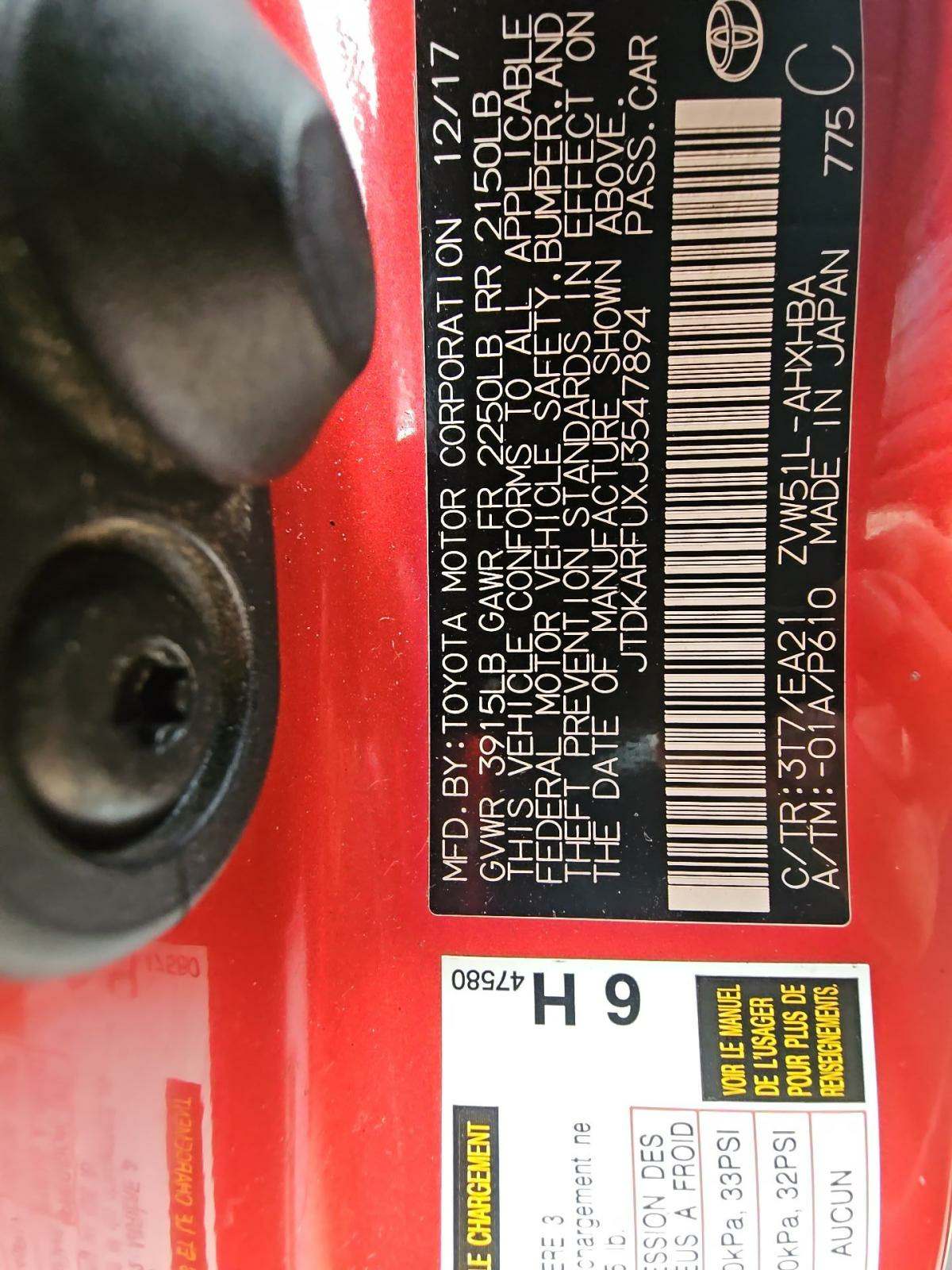 2018 Toyota Prius Four Touring FWD