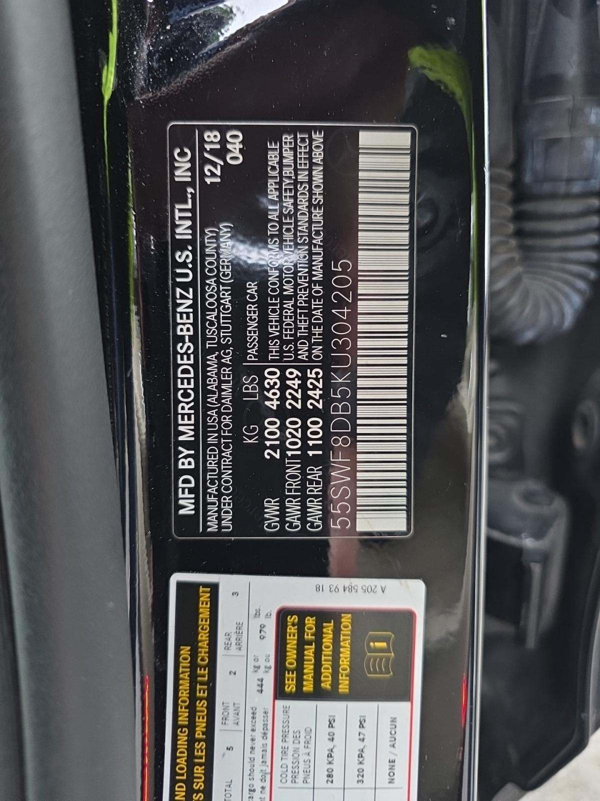 2019 Mercedes-Benz C-Class C 300 RWD