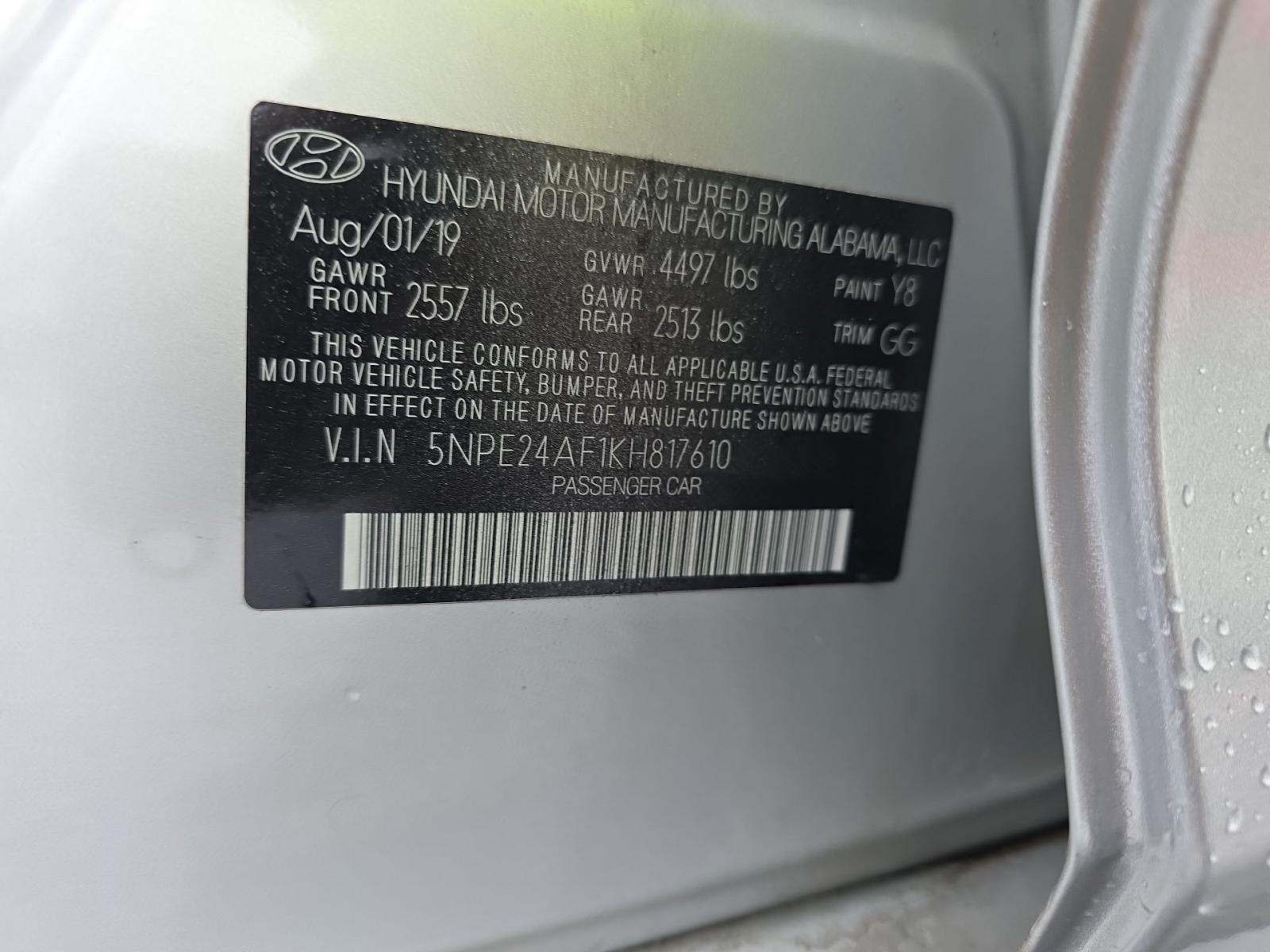 2019 Hyundai Sonata SE FWD