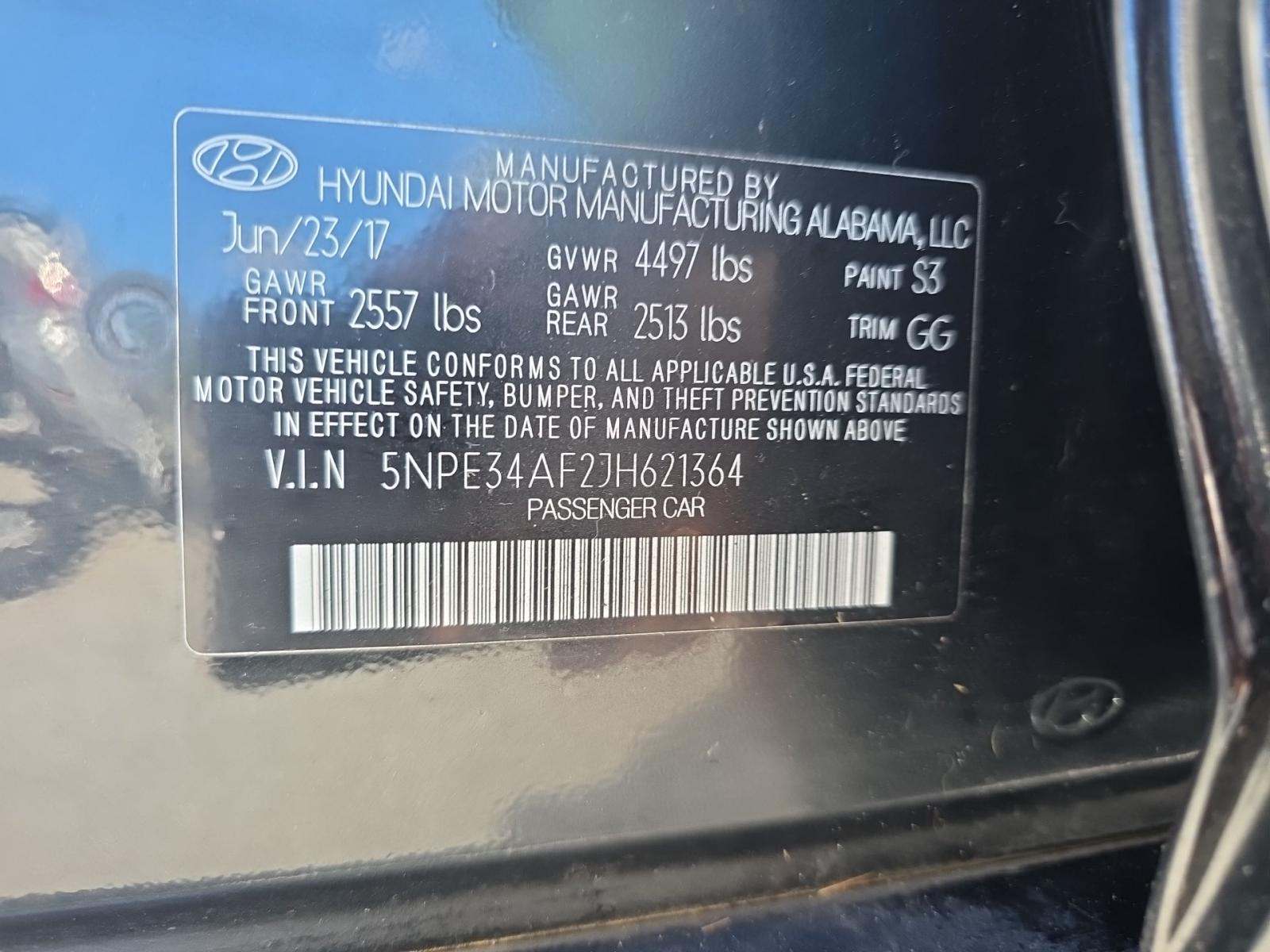 2018 Hyundai Sonata SEL FWD