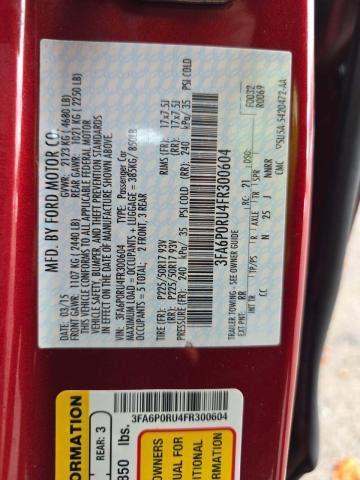 2015 Ford Fusion Hybrid Titanium FWD