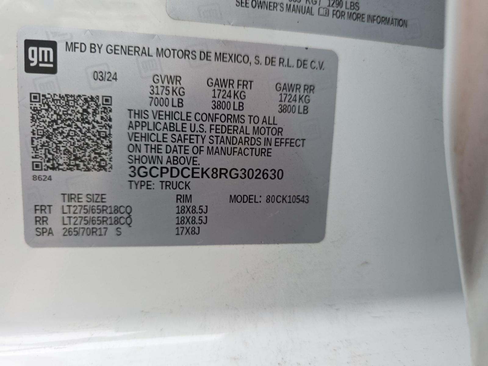 2024 Chevrolet Silverado 1500 Custom Trail Boss AWD