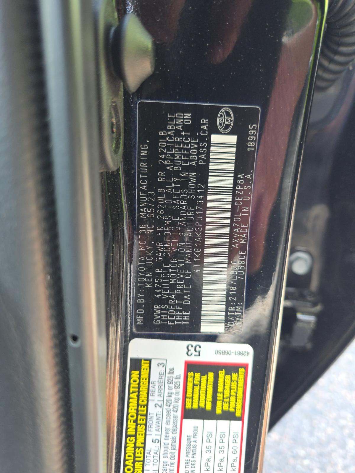 TOYOTA CAMRY - 5