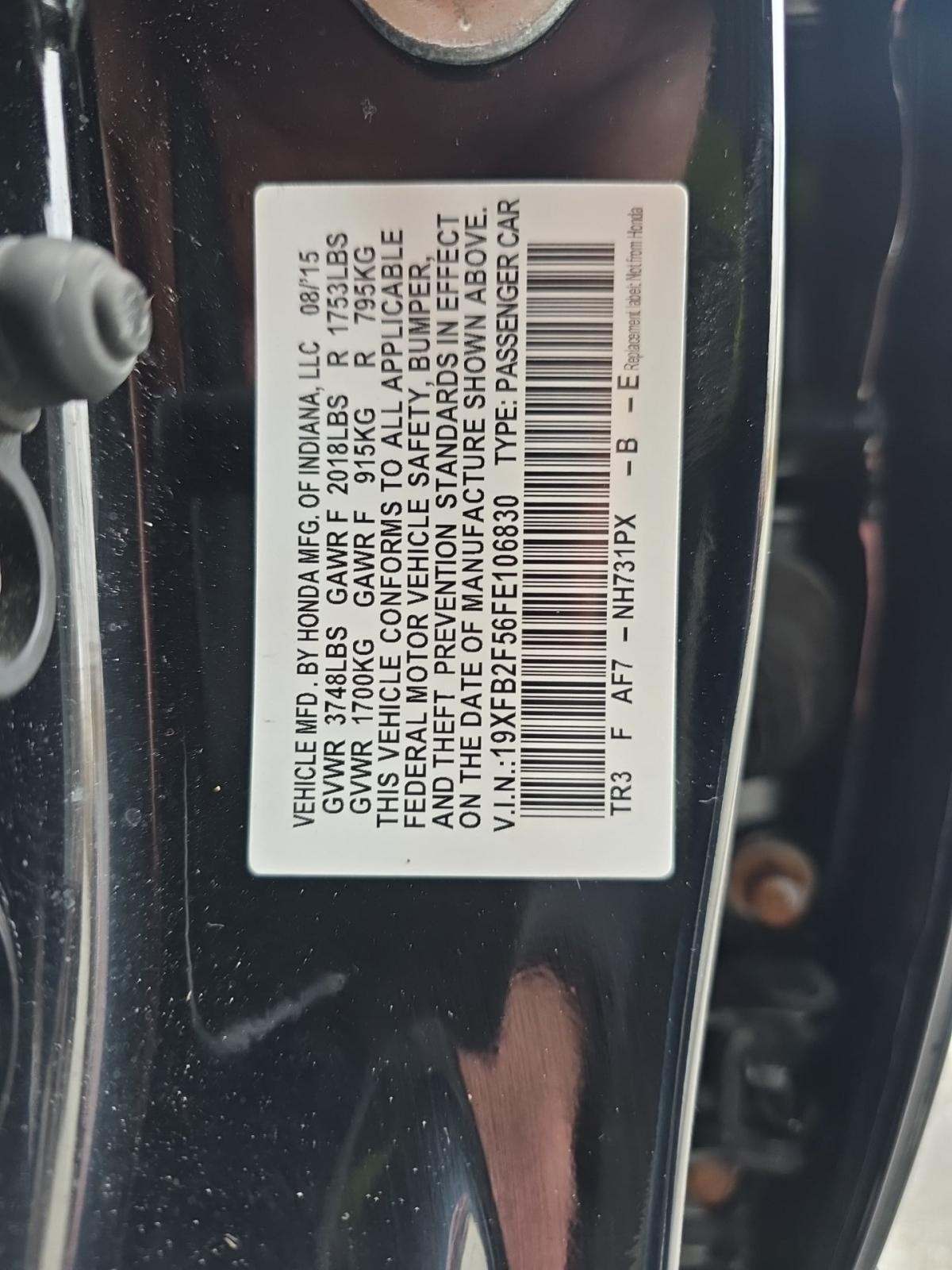 2015 Honda Civic LX FWD