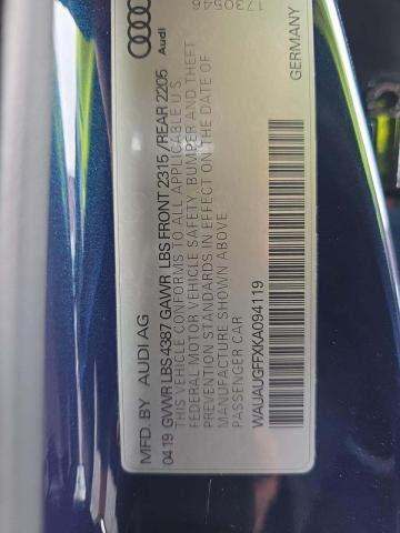 2019 Audi A3 2.0T Titanium Premium FWD