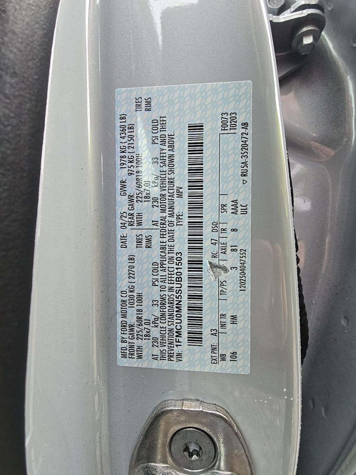 2025 Ford Escape ST-Line FWD