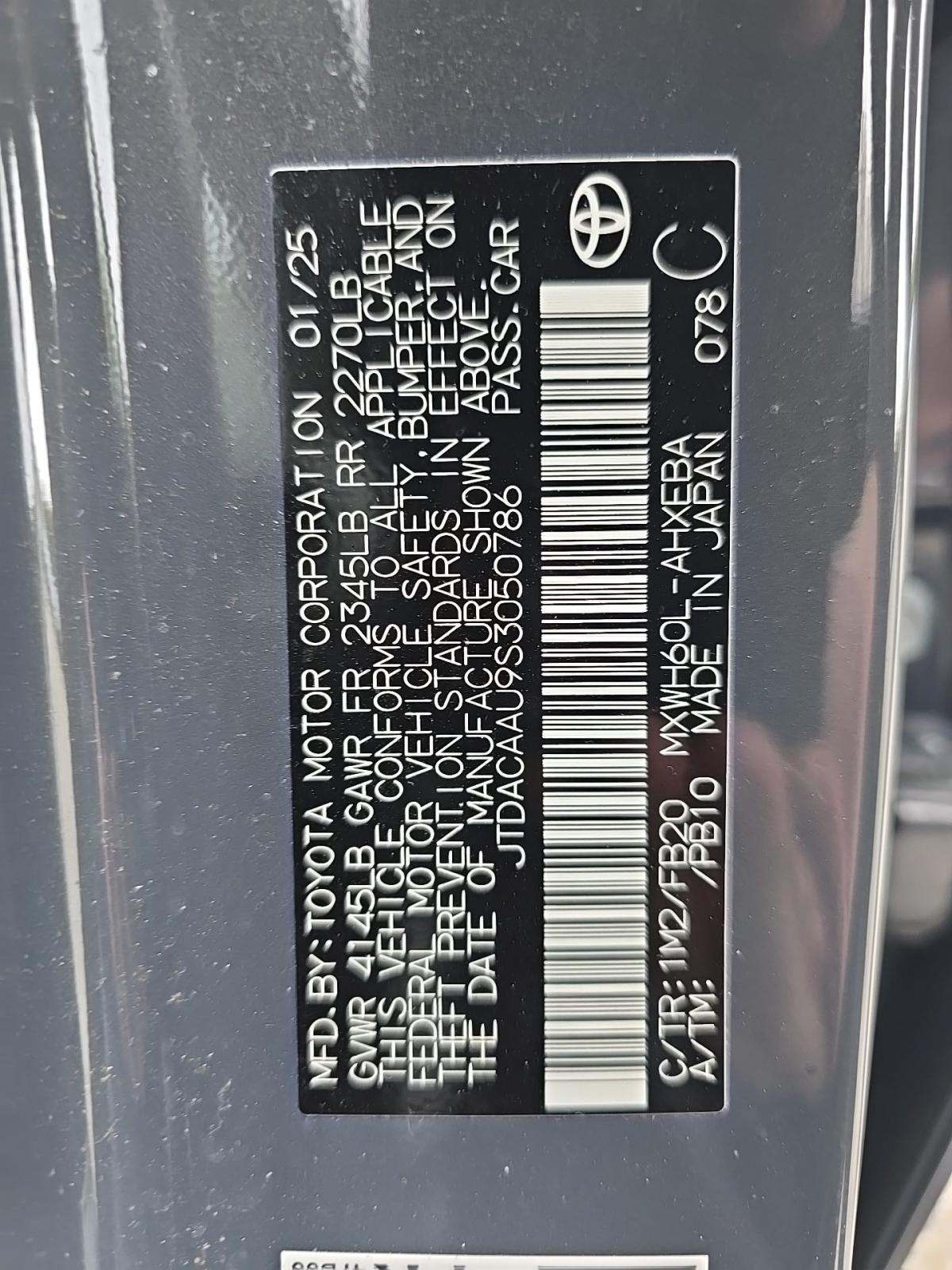 2025 Toyota Prius LE FWD