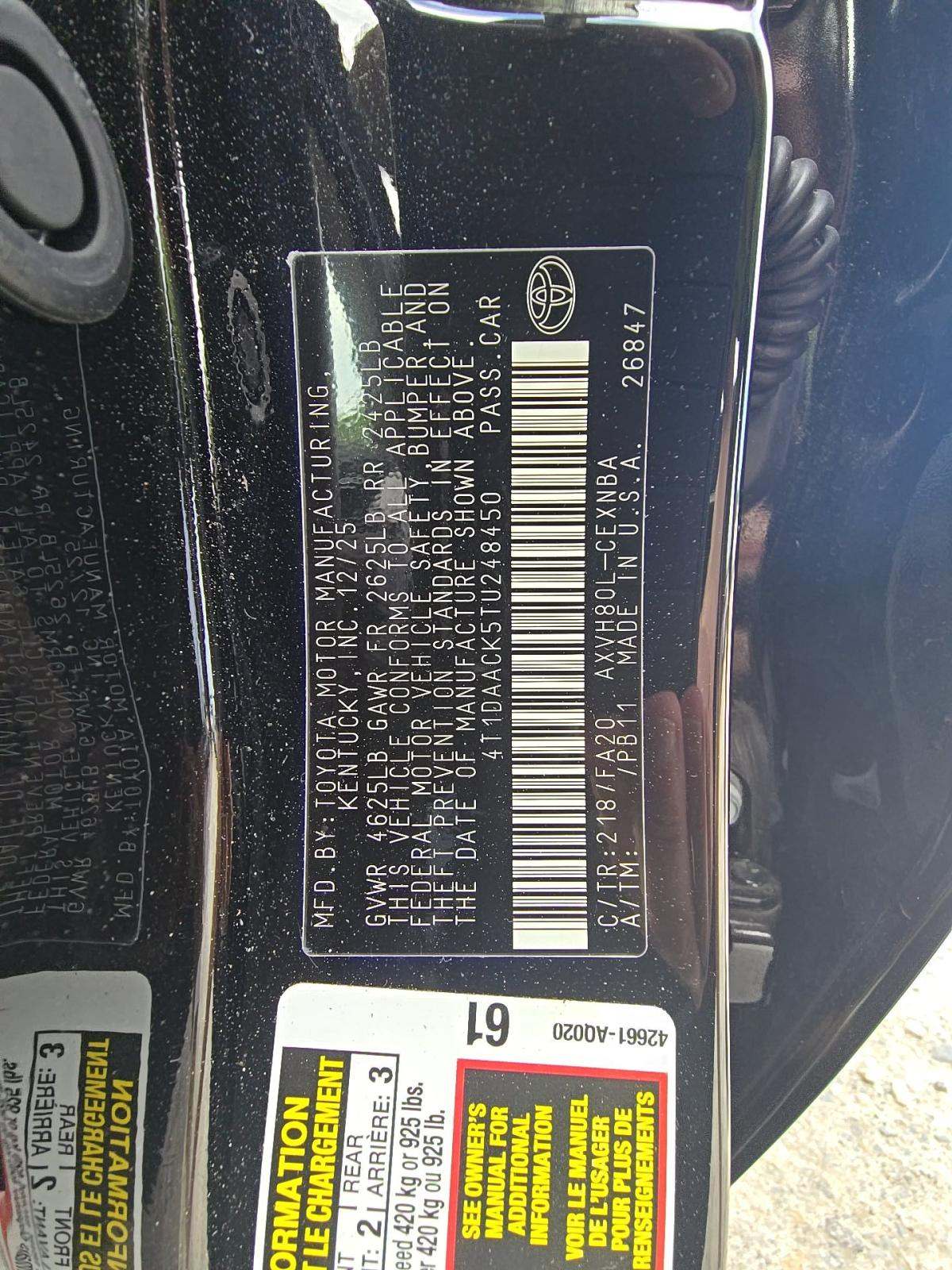 2026 Toyota Camry LE FWD