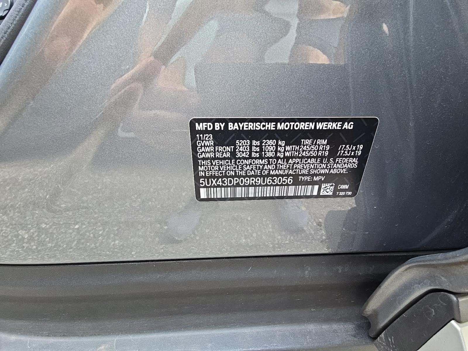 2024 BMW X3 sDrive30i RWD