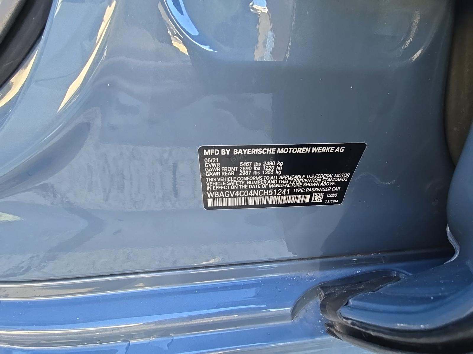 2022 BMW 8 Series 840i xDrive AWD