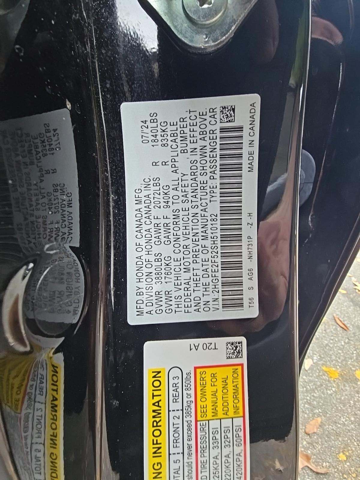 2025 Honda Civic Sport FWD