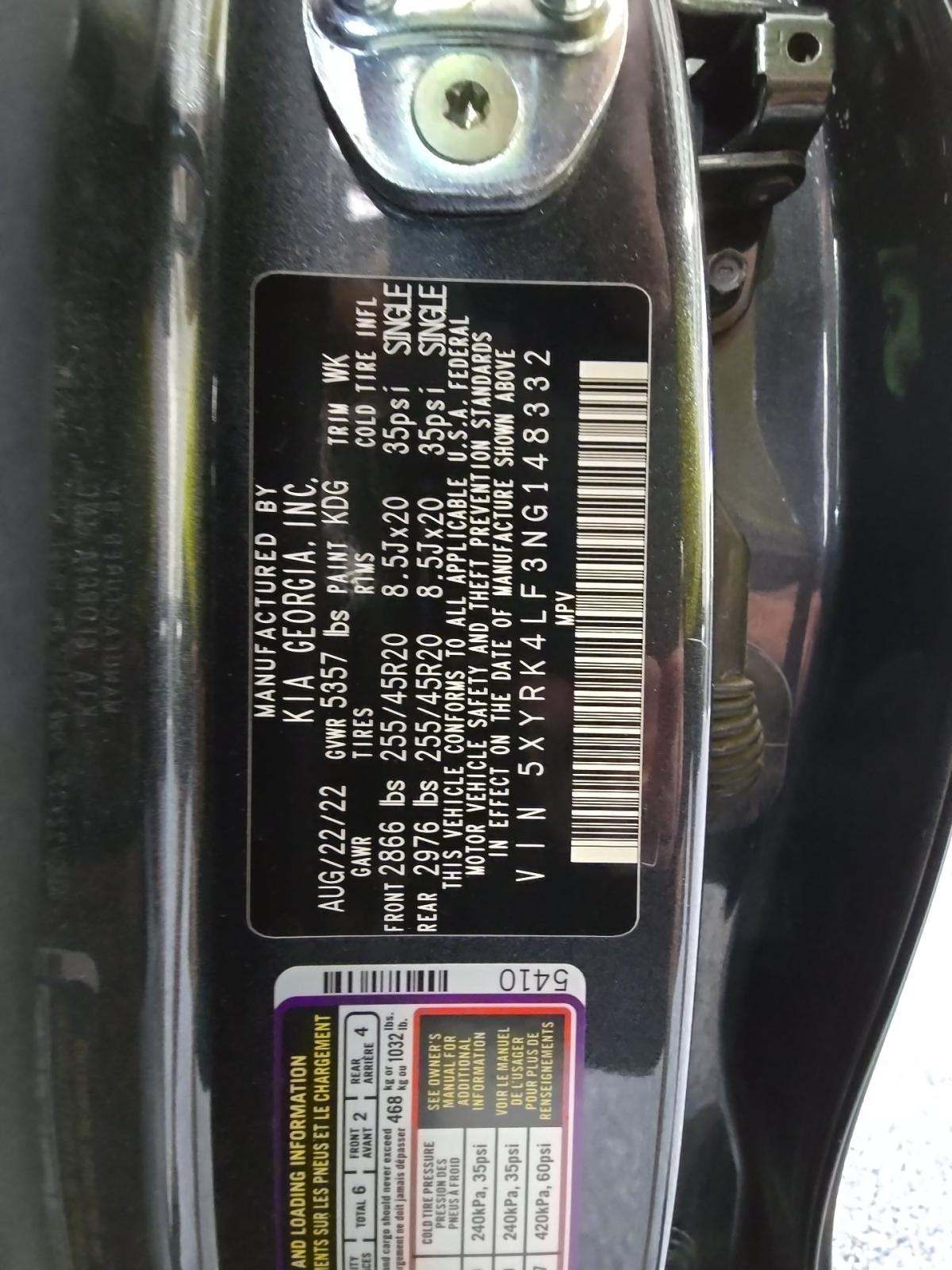 2022 Kia Sorento SX Prestige FWD
