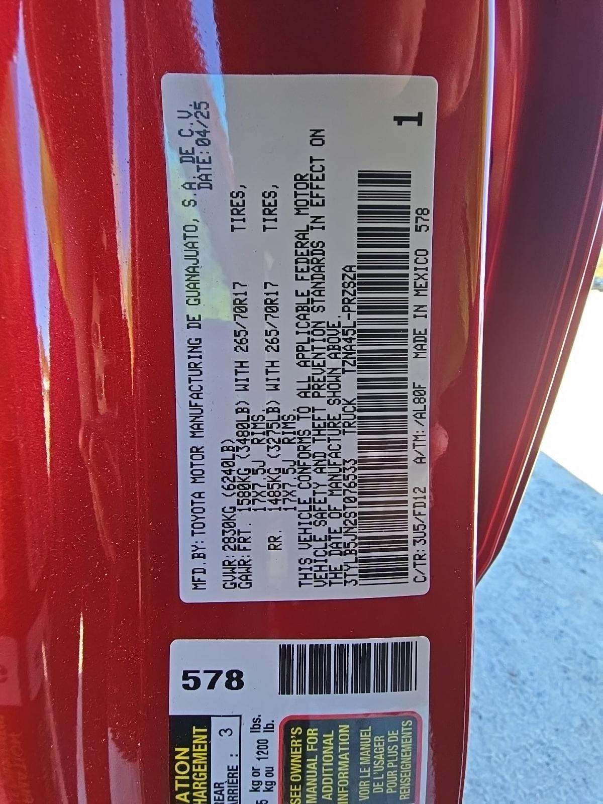 2025 Toyota Tacoma TRD Off-Road AWD