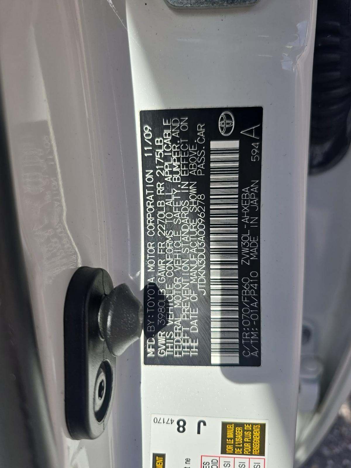 2010 Toyota Prius One FWD