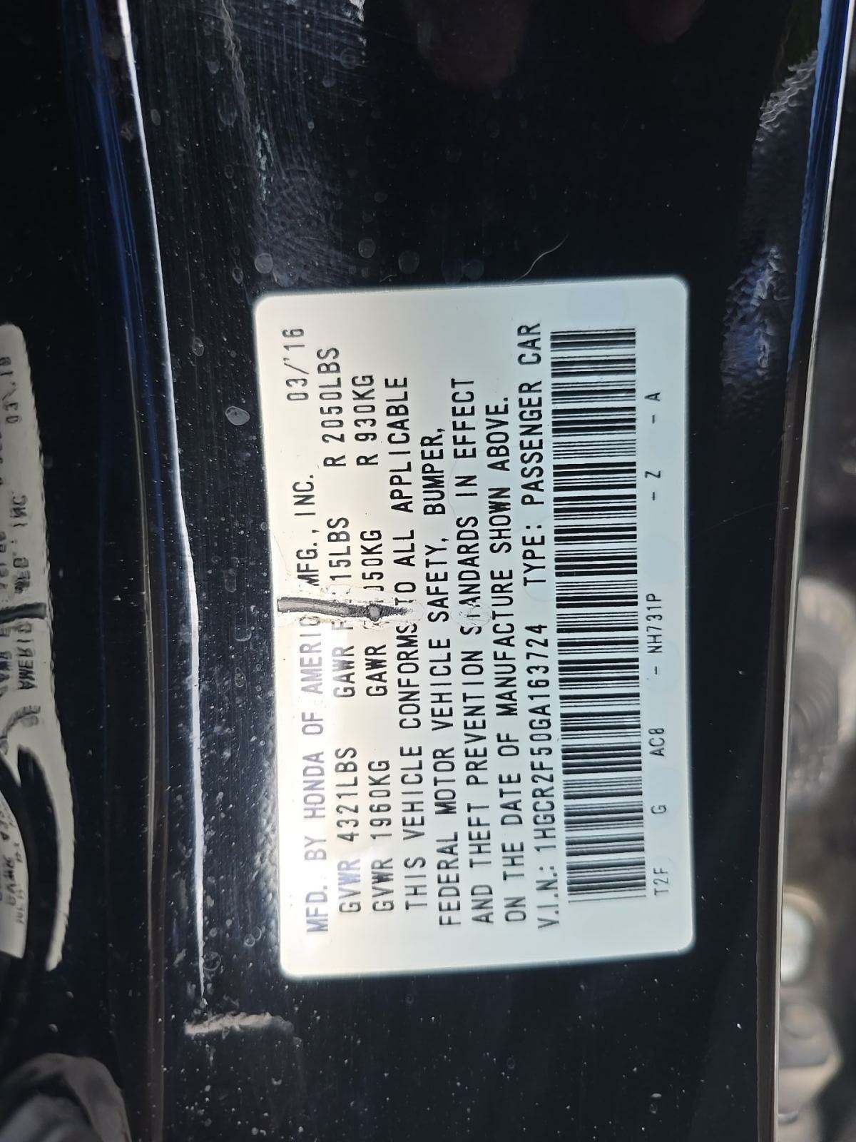 2016 Honda Accord Sport FWD