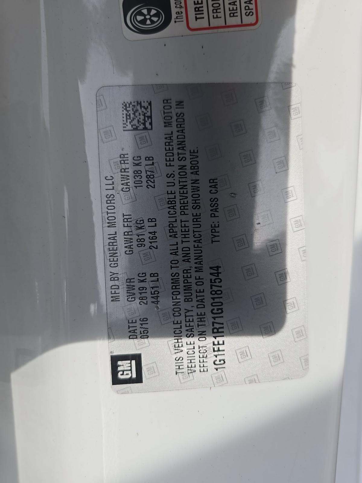 2016 Chevrolet Camaro 1SS RWD